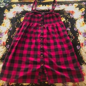 Amazing pink plaid dress